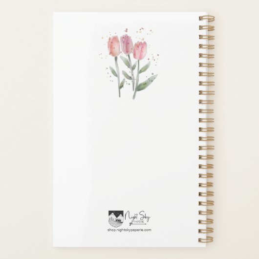 Planificateur annuel | Tulipes | 5,5 x 8,5 | Vide (Dos)