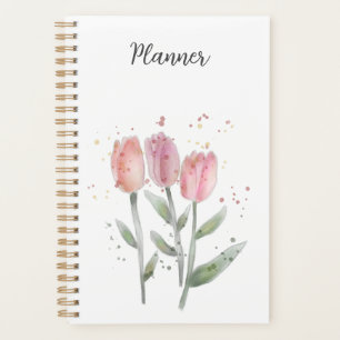 Planificateur annuel Tulipes Aquarelle