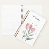 Planificateur annuel Tulipes Aquarelle (Devant avec enveloppe)