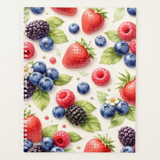 Planificateur Aquarelle Baies Mixtes (Devant)