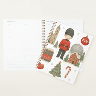 Planificateur aquarelle de Noël personnalisé de Mo