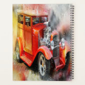 Planificateur automobile Vintage Abstrait (Dos)