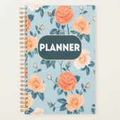 Planificateur avec couvercle à fleurs (Devant)