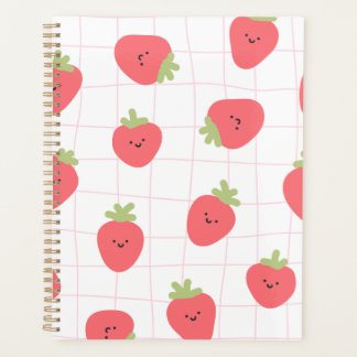 Planificateur avec couverture mignonne à la fraise