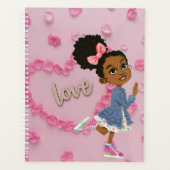 Planificateur avec les coeurs pour les filles (Devant)