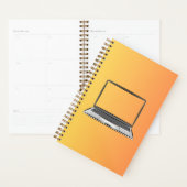 Planificateur avec logo d'ordinateur portable (Devant avec enveloppe)