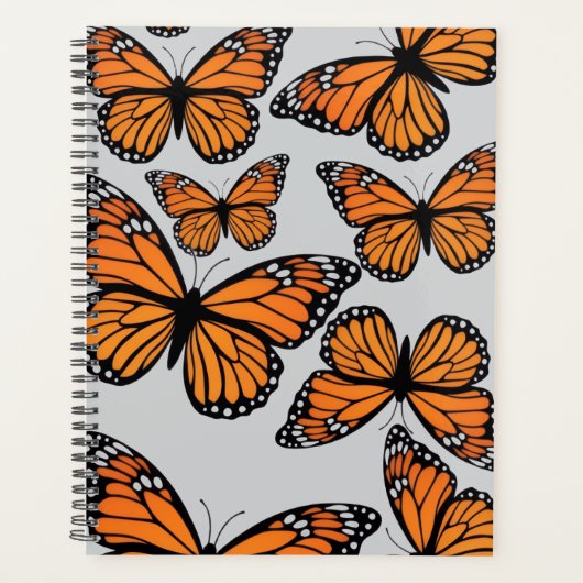 Planificateur avec papillons monarques (Devant)
