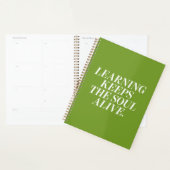 Planificateur avec un texte motivant (Devant avec enveloppe)