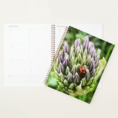 planificateur avec une belle fleur sur la couvertu (Devant avec enveloppe)