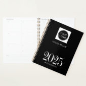 Planificateur Black Business Logo 2025 personnalis (Devant avec enveloppe)