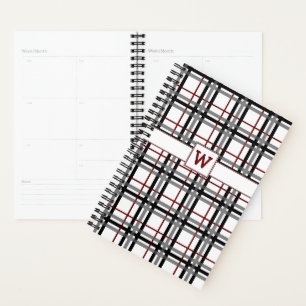 Planificateur blanc et rouge