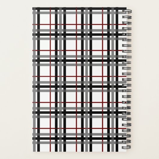 Planificateur blanc et rouge (Dos)