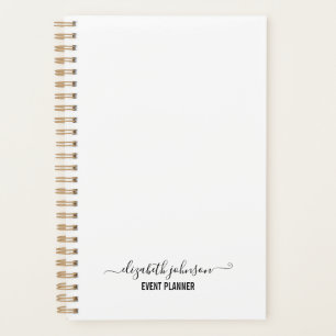 Planificateur blanc minimaliste moderne