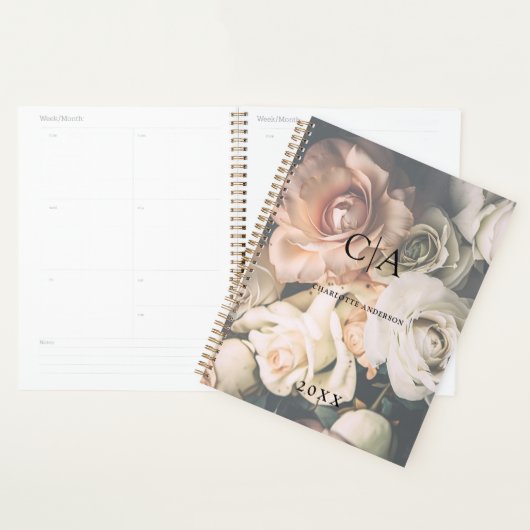 Planificateur Boho Fleur (Devant avec enveloppe)