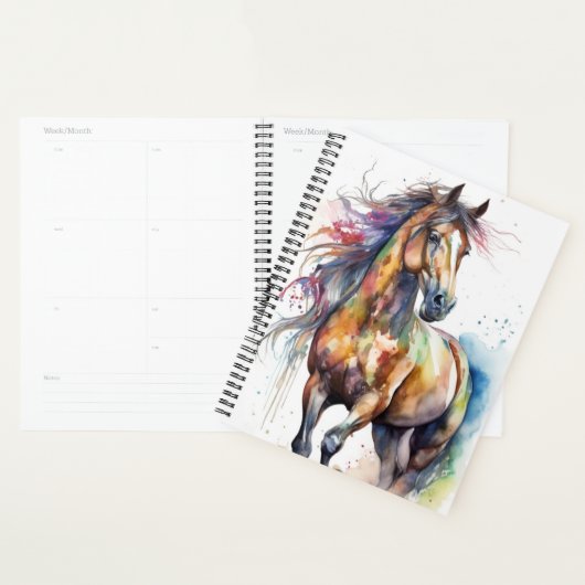 Planificateur Boho Horse (Devant avec enveloppe)