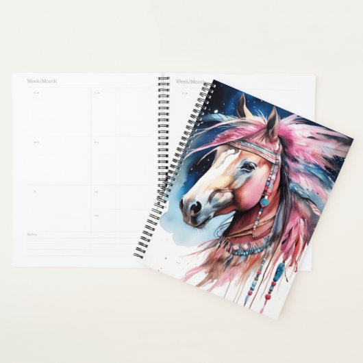 Planificateur Boho Horse (Devant avec enveloppe)