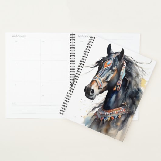 Planificateur Boho Horse (Devant avec enveloppe)