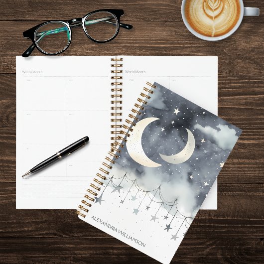 Planificateur Boho Lunes et Étoiles