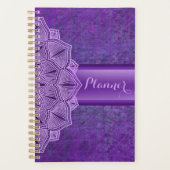 Planificateur Boho Mandala Violet (Devant)