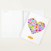 Planificateur Boho Wildflower Heart 2026 (Devant avec enveloppe)
