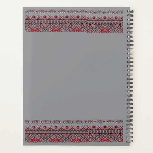 Planificateur brodé ethnique (Dos)