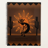 Planificateur Brown Rutique Sud-Ouest Kokopelli (Devant)