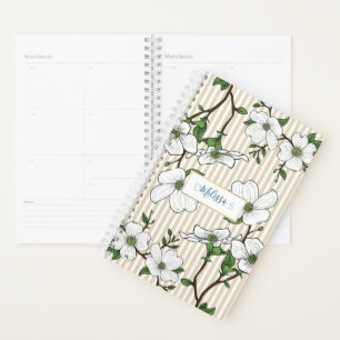 Planificateur Calendrier Chic Dogwood Blossoms & S