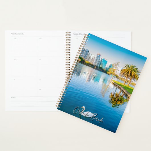 Planificateur calendrier Orlando Florida Skyline (Devant avec enveloppe)
