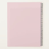 Planificateur calendrier personnalisé Pink Minimal (Dos)