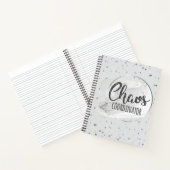 Planificateur Carnet de notes argent Coordinateur  (Intérieur)