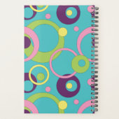 Planificateur Cercles Bleus Funky (Dos)