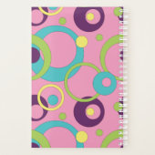 Planificateur Cercles Roses Funky (Dos)