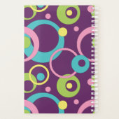 Planificateur Cercles Violets Funky (Dos)