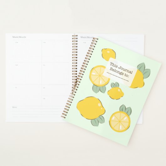 Planificateur citron (Devant avec enveloppe)