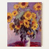 Planificateur Claude Monet Sunflowers 2024 (Dos)