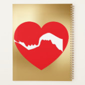 Planificateur Cœur Rouge pour couples (Dos)