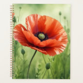 Planificateur Coquelicot Rouge  (Devant)
