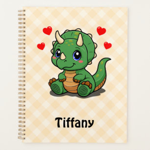 Planificateur Cute Dinosaur - Ajouter un nom
