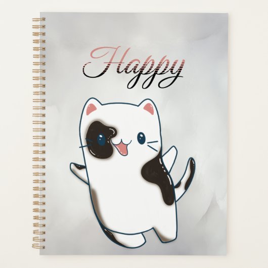 Planificateur - Cute Kawaii Happy Kitty (Devant)