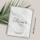 Planificateur d'affaires moderne en marbre<br><div class="desc">Design minimaliste moderne avec arrière - plan en marbre pour votre design planificateur personnalisé. Vous pouvez customiser ce planificateur,  il suffit de sélectionner le bouton "Customiser".</div>