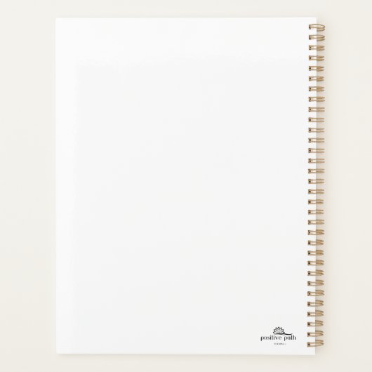 Planificateur d'Affirmation d'inspiration rapide (Dos)