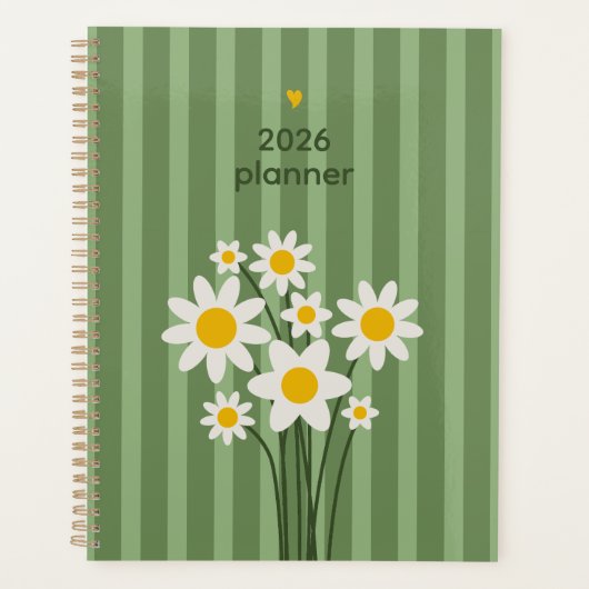 Planificateur Daisy Green 2026 (Devant)