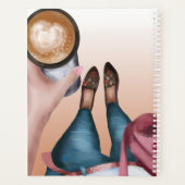 Planificateur d'aquarelle pour fille de café (Dos)