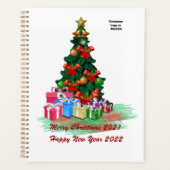 Planificateur d'arbre de Noël (blanc) (Devant)