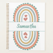 Planificateur d'arc-en-ciel moderne personnalisé