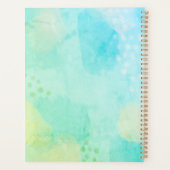 Planificateur d'art Abstrait bleu et vert (Dos)