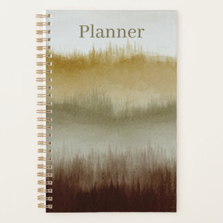 Planificateur d'art aquarelle | 5,5 x 8,5 | Marron