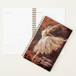 Planificateur de ballet avec peinture d'art origin
