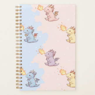 Planificateur de bébé dragon mignon Kawaii qui sou