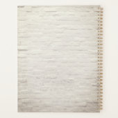 Planificateur de briques blanches personnalisées (Dos)